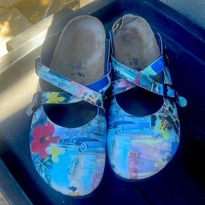 Unique Birkenstock clogs!